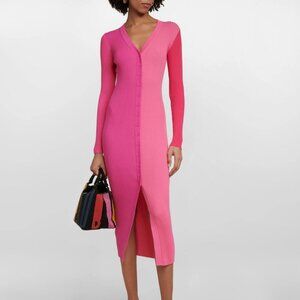 Staud Shoko Sweater Dress in Quartz Multi- S/ Small